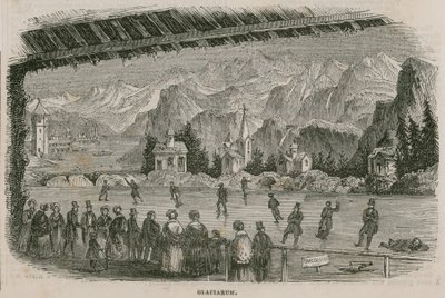Eislaufbahn, Baker Street Bazaar, King Street, Portman Square, London von English School