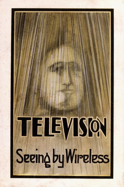 Illustrierter Schutzumschlag für die Erstausgabe von "Television", 1926 von English School