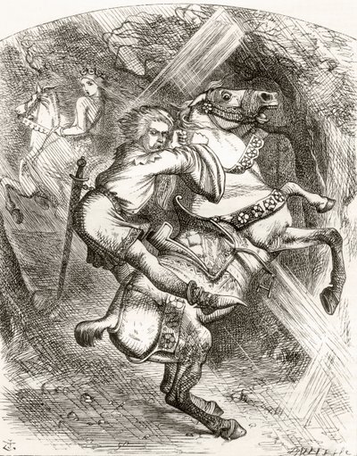 Illustration nach J. Tenniel für das Gedicht 