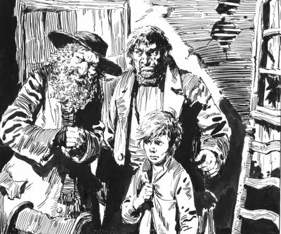 Illustration für Oliver Twist von Charles Dickens von English School
