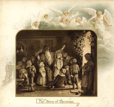 Illustration für Die Ankunft des Weihnachtsmanns von English School