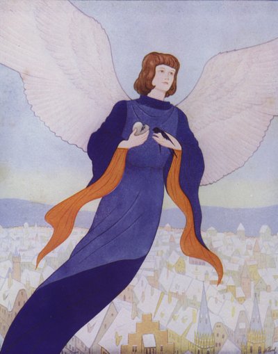 Illustration für Der glückliche Prinz von Oscar Wilde von English School