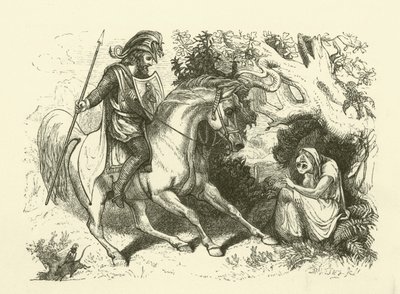 Illustration für Die Geschichte von Sir Thomas Thumb (Gravur) von English School