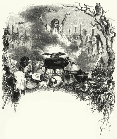 Illustration für das Ballett, La Sylphide von English School