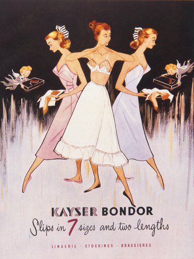 Illustration aus dem Kayser Bondor Katalog von English School
