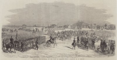 Kaiserliches Hauptquartier im Lager von Chalons (Stich) von English School