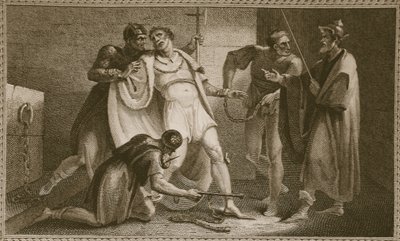 Gefangennahme von Stephan, Illustration aus David Humes The History of England, veröffentlicht von R. Bowyer, London, 1812 von English School