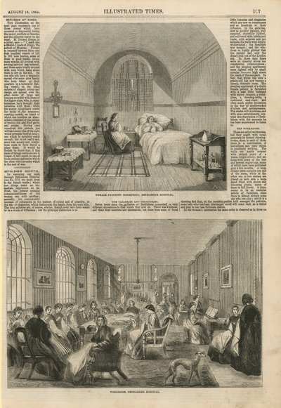 Innenansicht des Bethlehem Hospital von English School