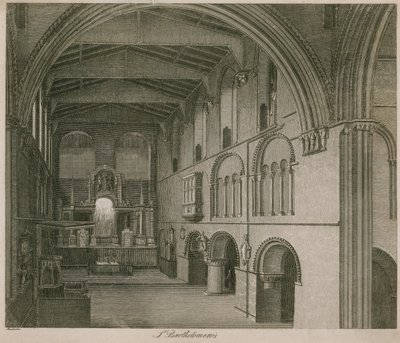 Innenraum der Kirche St. Bartholomew the Great von English School