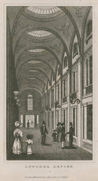 Innenansicht der Lowther Arcade von English School