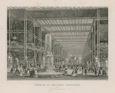 Innenansicht der Großen Ausstellung, 1851, vom Transept nach Osten blickend von English School