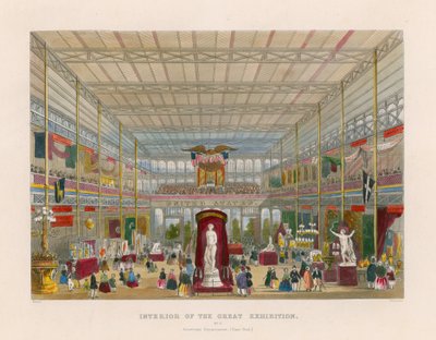 Innenansicht der Großen Ausstellung, Amerikanische Abteilung (Ostende) von English School