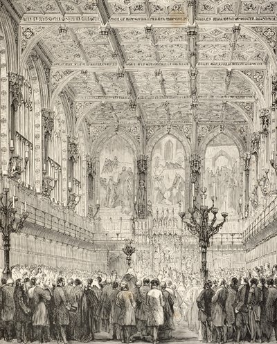 Innenansicht des House of Lords, aus 