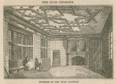 Innenansicht der Sternenkammer, Westminster von English School