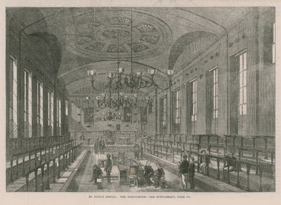 Innenansicht des Klassenzimmers in der St. Pauls Schule von English School