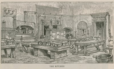 Innenansicht der Küche des Chelsea Hospital von English School