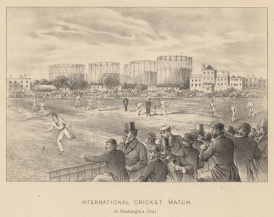 Internationales Cricket-Match im Kennington Oval von English School