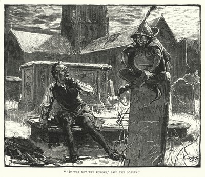 Es waren nicht die Echos, sagte der Kobold (Gravur) von English School