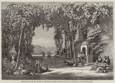 Italien, La Saltarella (Gravur) von English School