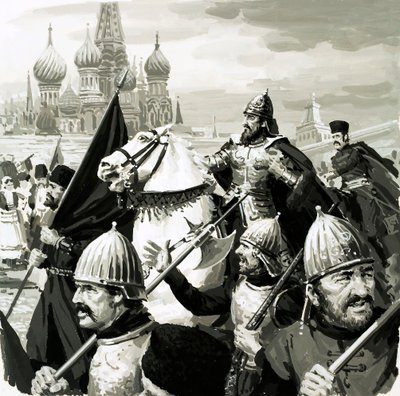 Iwan, Zar von Russland, bewies seinen Wert im Kampf gegen die Tataren von English School