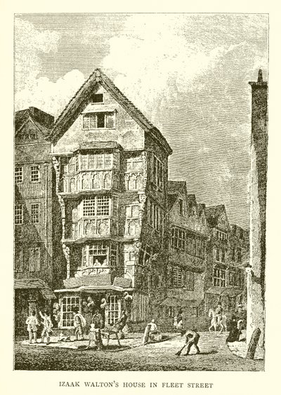 Izaak Waltons Haus in der Fleet Street von English School