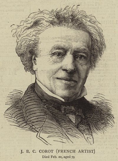 J B C Corot, französischer Künstler (Stich) von English School