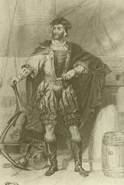 Jacques Cartier (1494-1557), französischer Entdecker von English School
