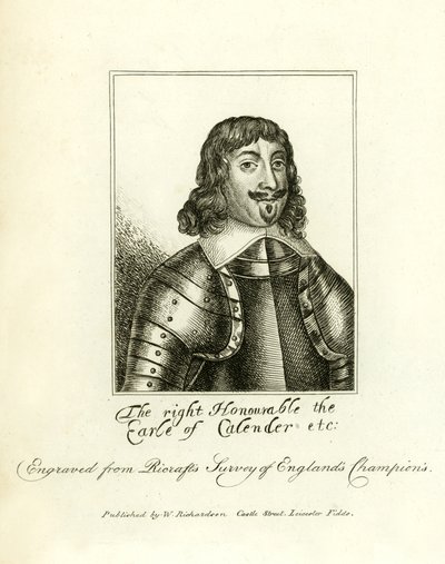 James Levingston, Earl of Calendar von English School