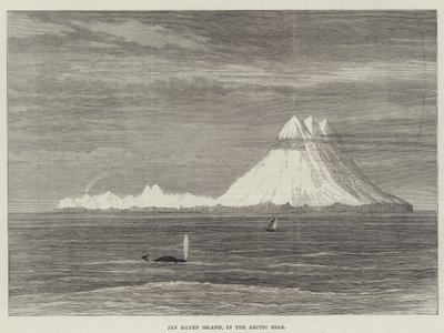 Jan Mayen Insel in der Arktis (Gravur) von English School