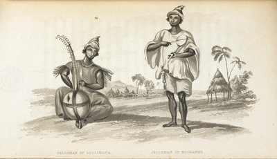 Jellemen von Soolimana. Musiker aus Westafrika, Illustration aus 
