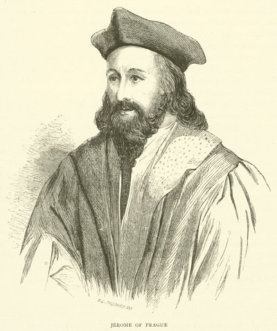 Hieronymus von Prag (Gravur) von English School