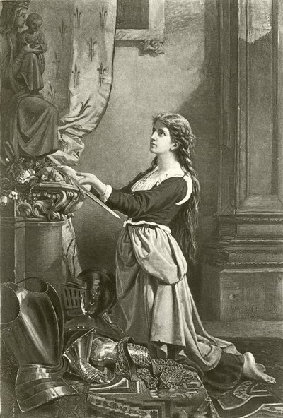 Johanna von Orléans (Gravur) von English School