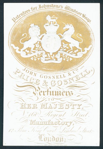 John Gosnell & Co, ehemals Price & Gosnell, Visitenkarte von English School