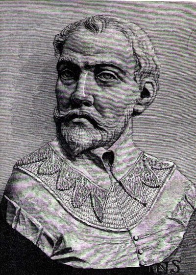 John Hawkins, Illustration aus Band III von Narrative and Critical History of America von English School