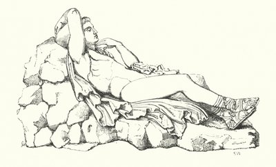John Keats: Illustration für Endymion (Stich) von English School