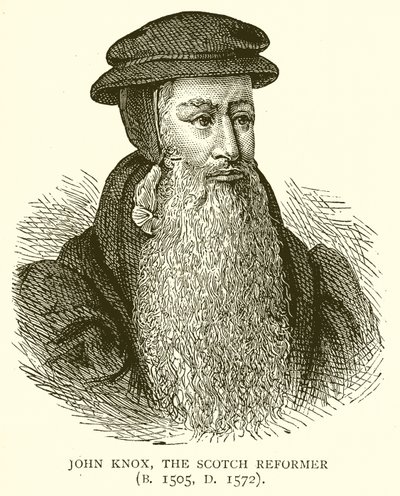 John Knox, der schottische Reformator (geb. 1505, gest. 1572) von English School