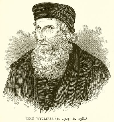 John Wycliffe (geb. 1324, gest. 1384) von English School