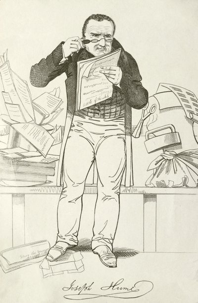 Joseph Hume, schottischer Arzt, Politiker und radikaler Abgeordneter von English School