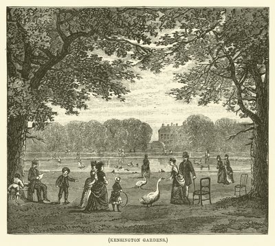 Kensington Gardens (Gravur) von English School