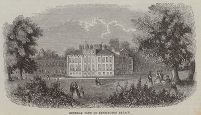 Kensington Palace, London (Gravur) von English School