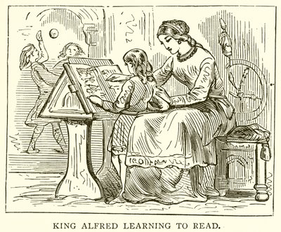 König Alfred lernt lesen von English School