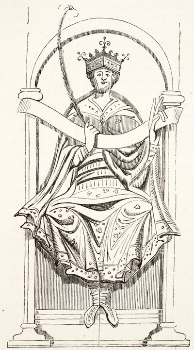 König Edgar (aus Cotton MS) von English School