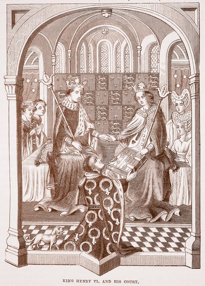 König Heinrich VI. und sein Hof von English School