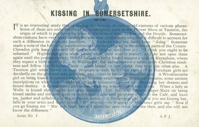 Küssen in Somerset von English School