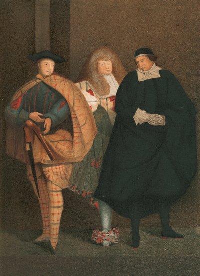 Lacy, ein Schauspieler zur Zeit von König Karl II, in drei seiner Hauptrollen von English School