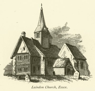 Laindon Kirche, Essex (Gravur) von English School