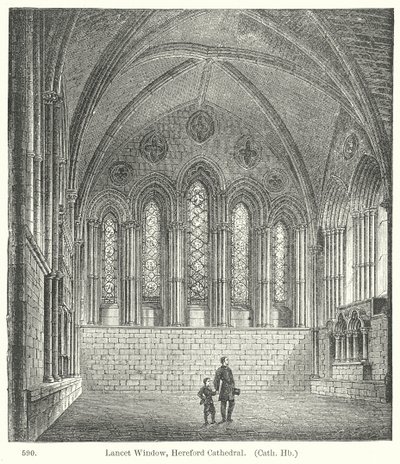 Lanzettfenster, Hereford-Kathedrale von English School
