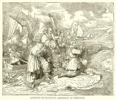 Landung von Gustav Adolf in Deutschland von English School