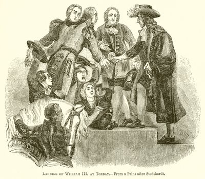 Landung von Wilhelm III. in Torbay von English School