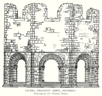Lavabo, Mellifont Abbey, Drogheda von English School
